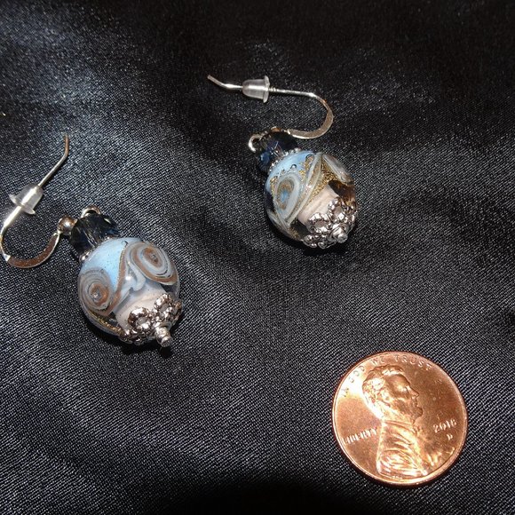 Handmade Murano and silver earrings - Picture 5 of 5